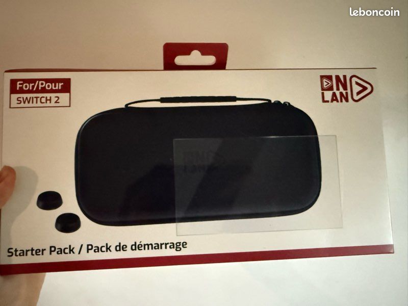 Sacoche pour Nintendo Switch 2 + protège-écran 9H + grips neuf (image 1)