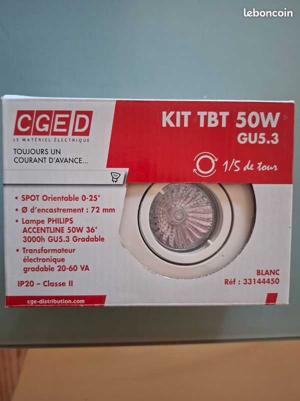 Vends spot encastrable orientable 50 watts (image 1)