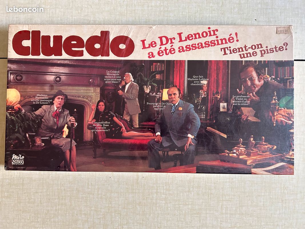 Cluedo Miro de 1974 Neuf (image 1)