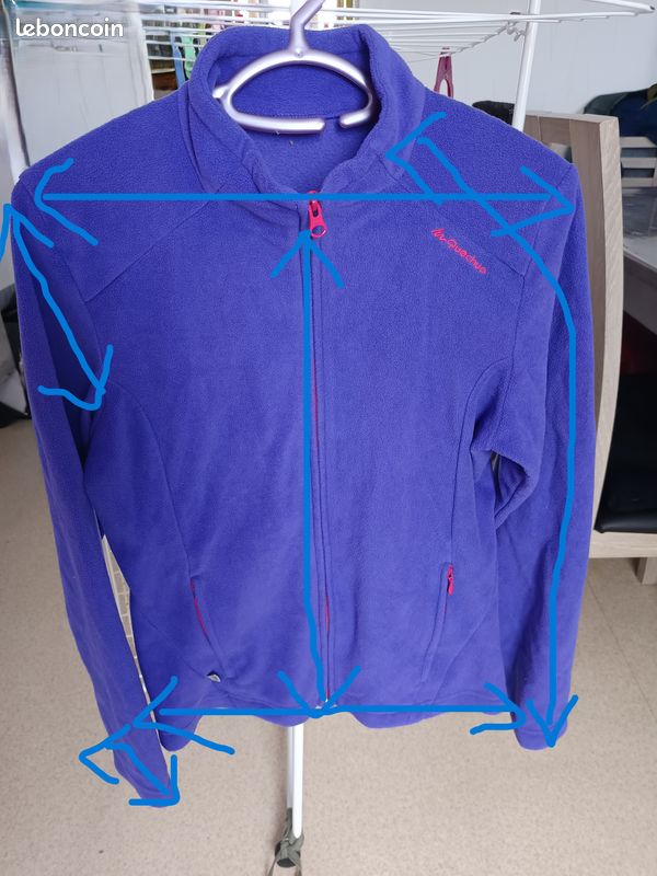 Veste en polaire bouclée sans manches violet foncé Ulla Popken | La Redoute
