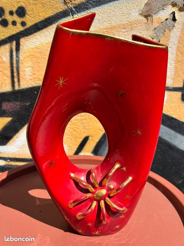 Vase Vallauris André Baud - décor araignée (image 5)