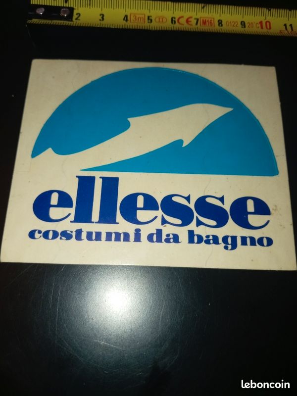 Sticker Vintage Ellesse Années 80 – Autocollant Original Sport Italie