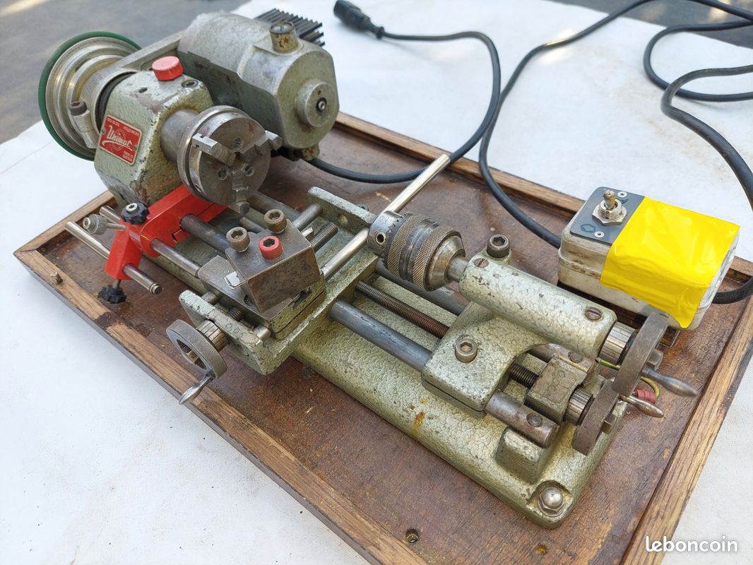 Tour à Métaux Et Bois UNIMAT SL DB 200 – Mini-tour Manuel 110V, 5000 Tr/min