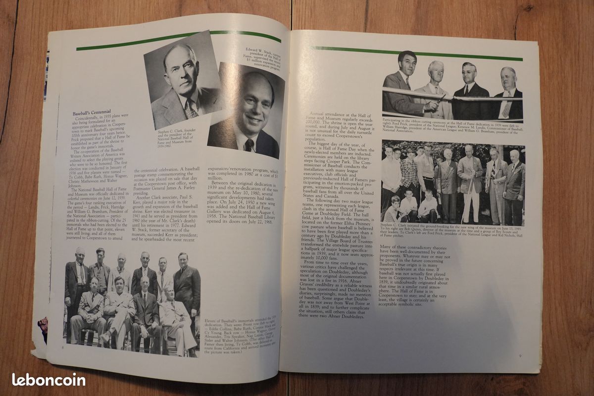 Magazine Baseball Hall of Fame 1986 + lettre d’origine (image 2)
