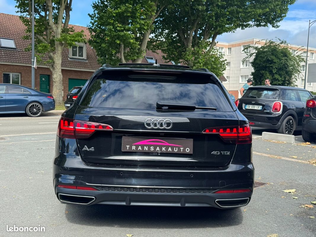 AUDI A4 AVANT 40 TDI 204 ch S tronic 7 S line / Apple CarPlay / Toit ouvrant panoramique (image 4)