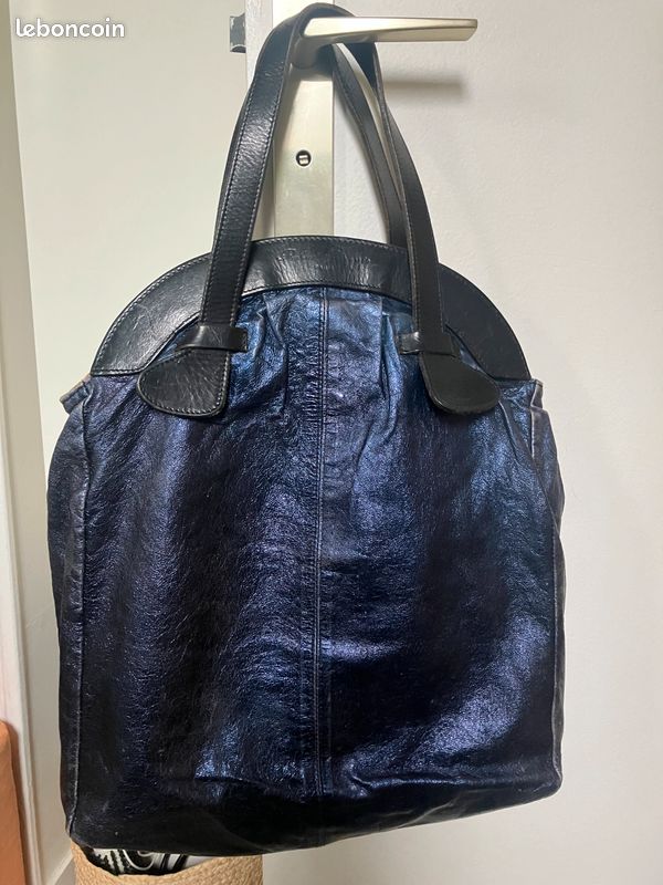 Sac style disco violet brillant (image 1)