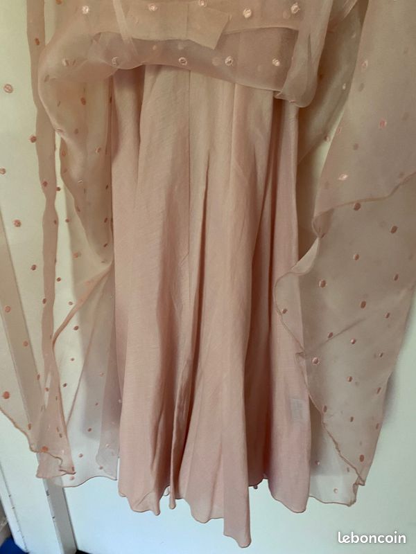 Ensemble 2 pièces Robe + Gilet chemisier Tara Jarmon 100% SOIE (image 10)