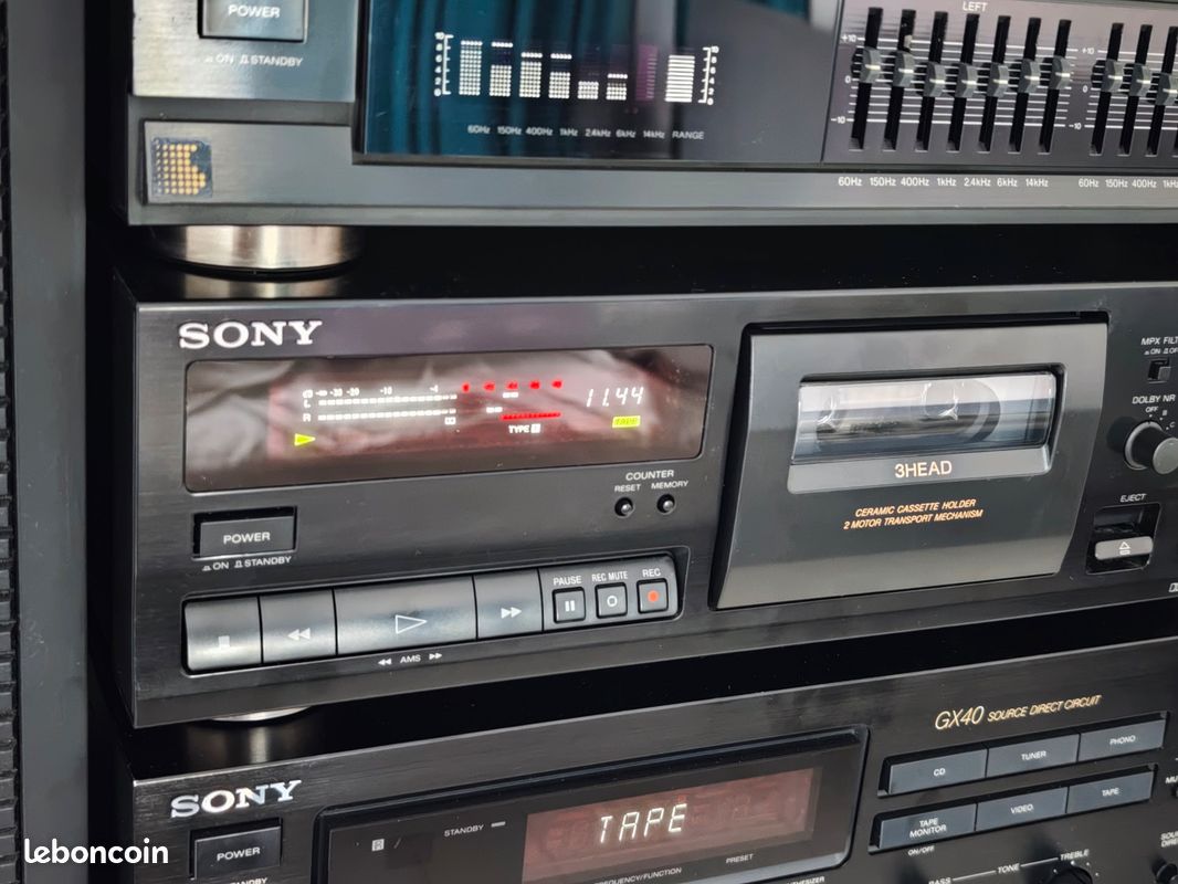 Sony TC-K561S – platine cassette 3 têtes, entièrement révisée – Dolby S (image 2)