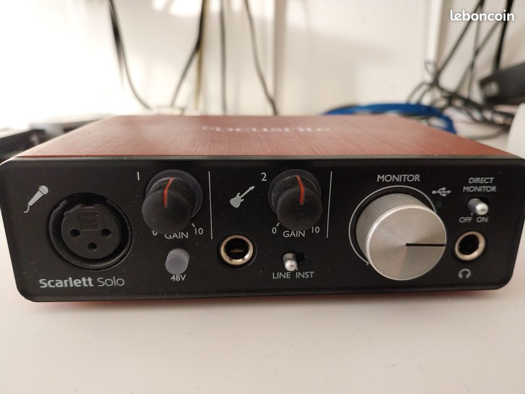 Carte son Focusrite Scarlett solo - Photo, audio & vidéo