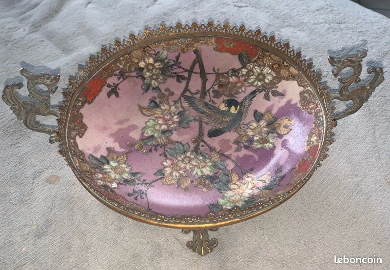 Magnifique coupe porcelaine et bronze Napoleon III (image 3)