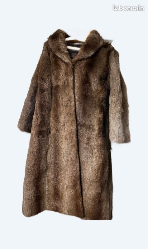 Manteau fourrure en ragondin (image 1)