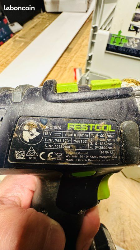 Visseuse festool DRC 18/4 Li 5.2-plus (image 5)