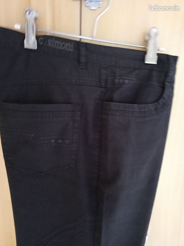 Pantalon toile 40 noir (image 2)