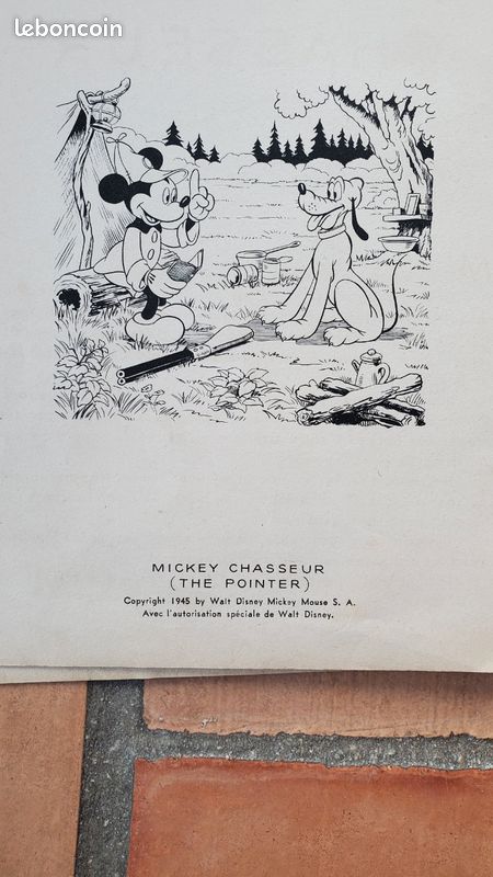 Livre Mickey chasseur Walt Disney 1945 (image 4)
