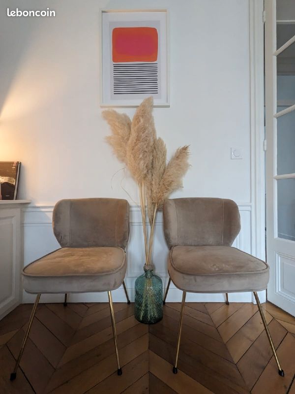 Chaise Wayne NV Gallery beige velour (image 2)