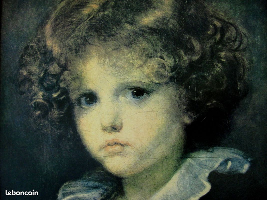 Tableau Petit garçon au gilet rouge Jean Baptiste Greuze