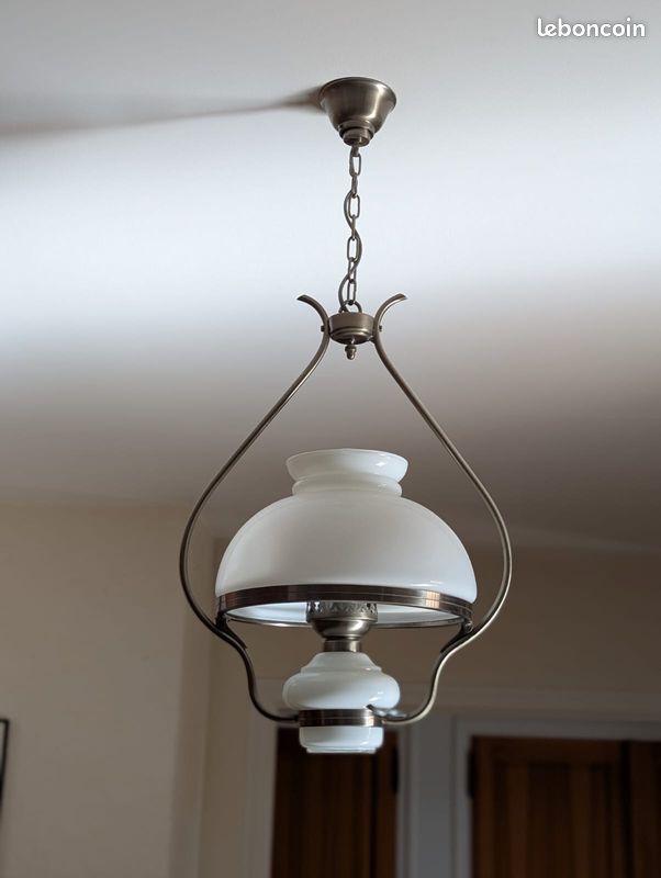 Lustre ancien style lampe à pétrole (image 1)