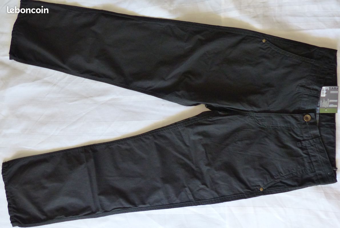 2 x Pantalons Coton Esprit / 1 Blanc + 1 Noir Taille M/38 (image 13)