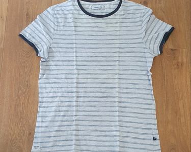 Haut De Survêtement Adidas Rayé Bleu Femme Taille 8 Zippé Doublé
