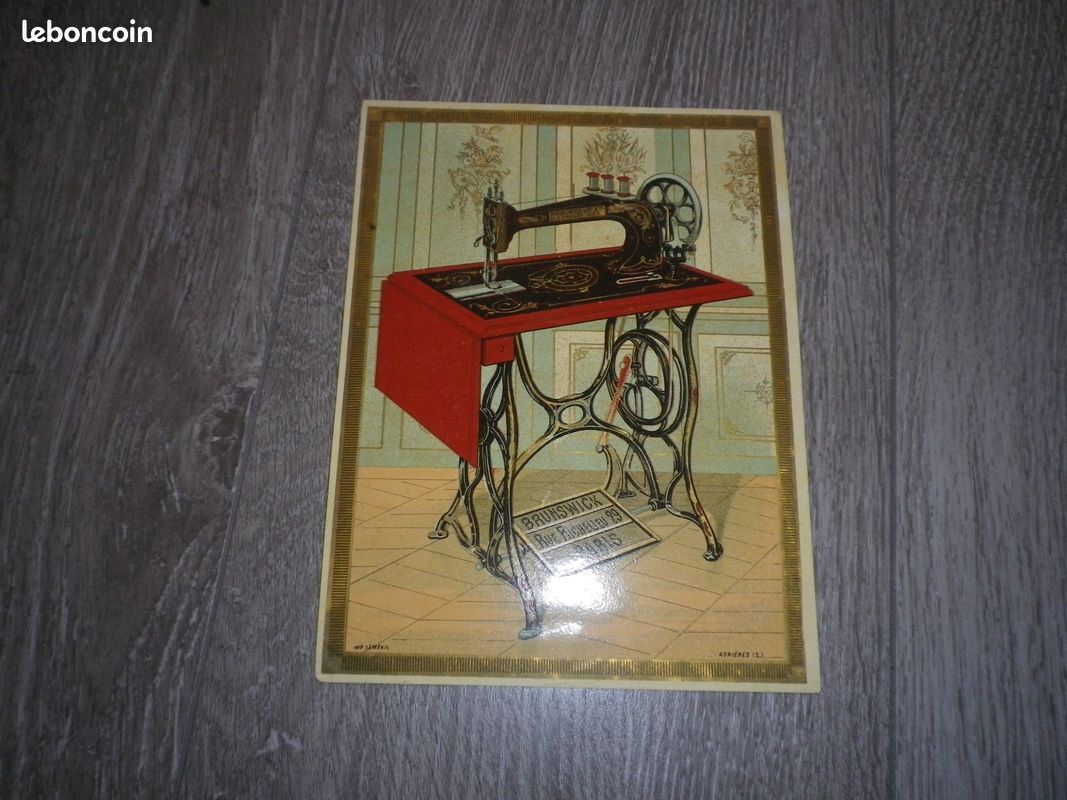 Documents Anciens Publicitaires - Machines à Coudre Brunswick & Cie (Paris) Couture ancienne, Métier à coudre, Singer (image 1)