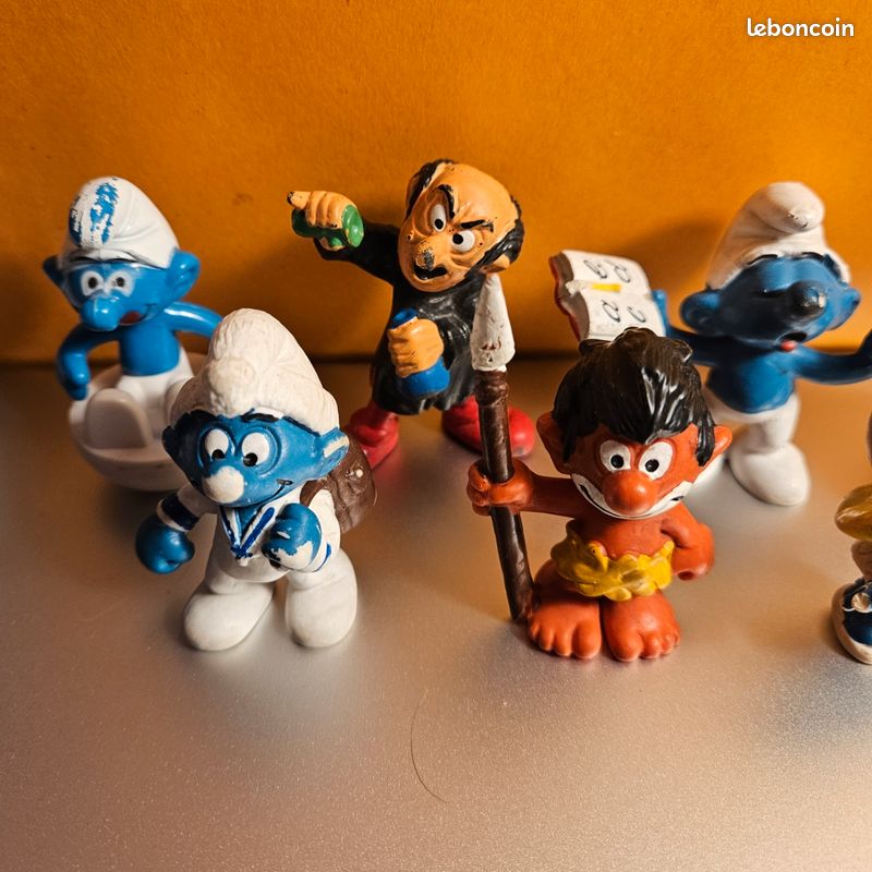 Peyo Smurf Figuren, Vintage Bully Schlümpfe, Peyo 70er 80er Schlümpfe Figuren