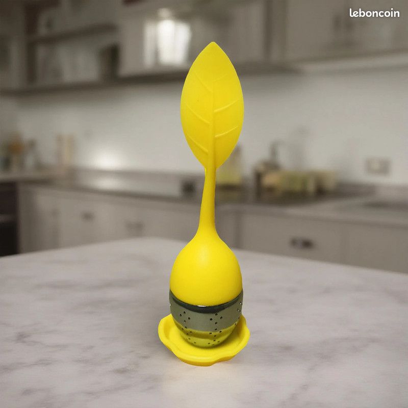 Infuseurs à Thé En Silicone Et Acier Inoxydable - Lot De 4 Avec Couvercle Et Soucoupe - Binnan