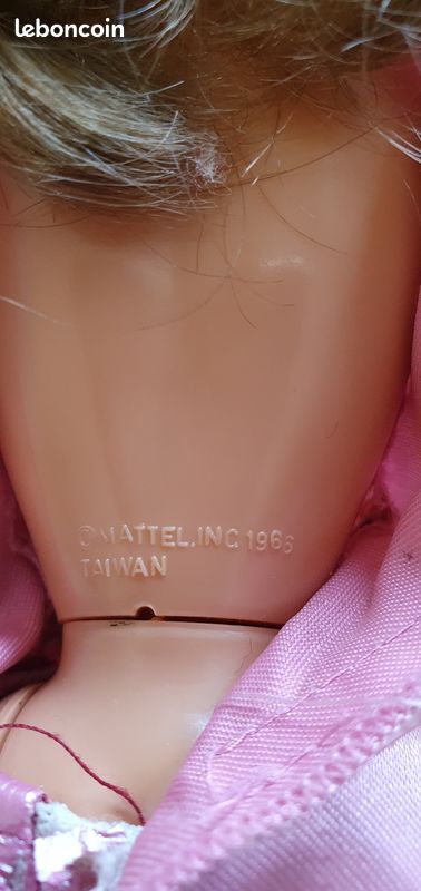 Poupée Barbie Mattel 1966 Taiwan - Occasion - Avec Accessoires - Vintage - Pour Collectionneurs