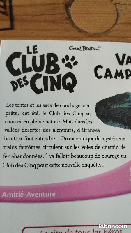 Livre le club des cinq va camper (image 4)