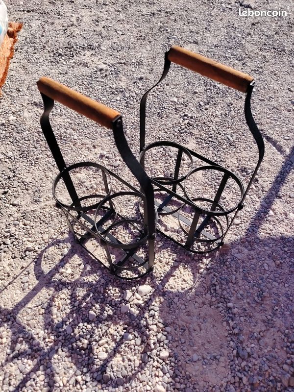 Porte bouteilles metal X2 (image 1)