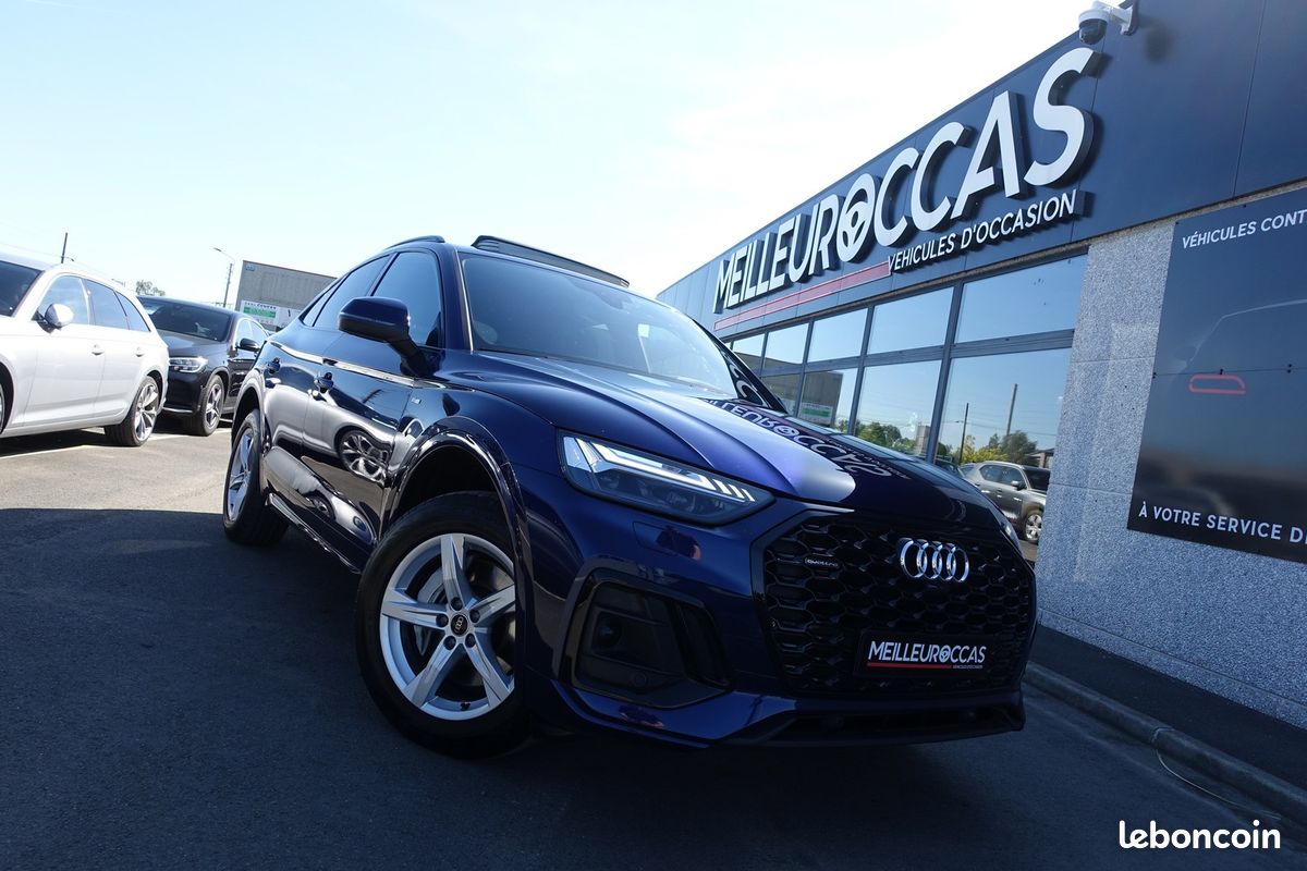 Q5 Sportback 50 Tfsi e S-Line Quattro S-Tronic Hybride Rechargeable 265ch Virtual cockpit/Cuir nappa sport chauffant/Toit ouvrant/Grd Gps/Carplay/Caméra/Hayon électrique/Attelage/1*Main/Garantie 12 mo (image 14)
