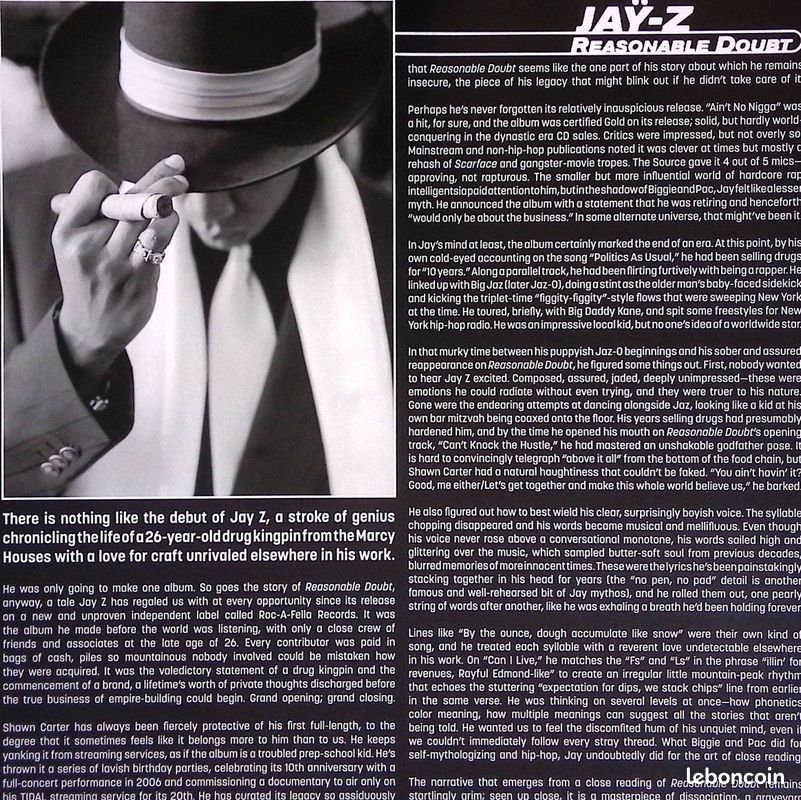Jay-z reasonable doubt 2lp vinyles blancs (image 7)