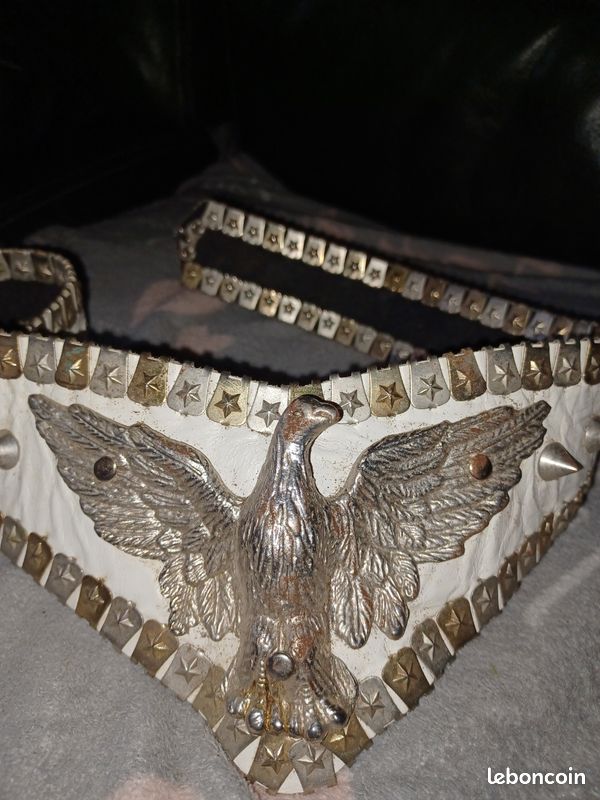 Lot de ceinture ancienne vintage de styliste métal jose cotel? (image 2)