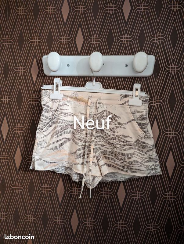 Shorty Darjeeling Simone Taille XL - Couleur Ivoire - Réf 07570S5 - Neuf Avec étiquettes