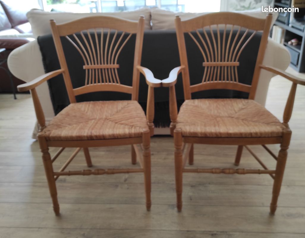 2 fauteuils en pin (image 1)