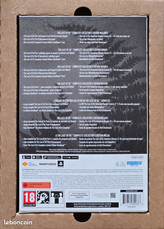 Pack special édition collector the last of US jeu collector + DualSense ps5 neuf - Consoles