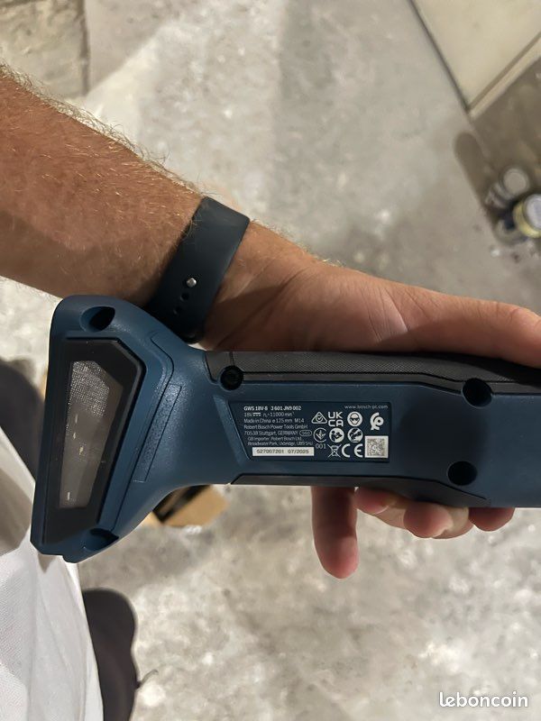 Meuleuse Bosch Professional GWS 18V-8 18V Brushless – NEUVE (image 2)