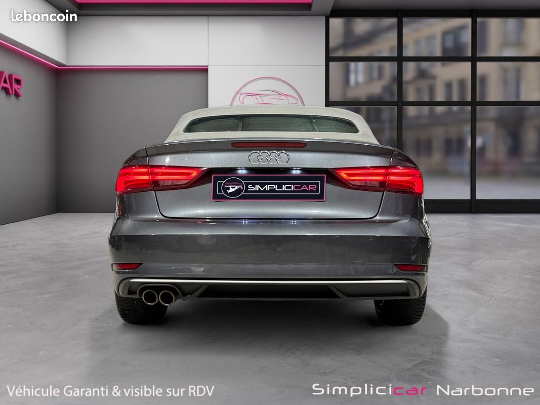 AUDI A3 CABRIOLET 2.0 TDI 150 S Line Garantie 12 mois Sièges chauffants Capote acoustique Roue de secours (image 8)