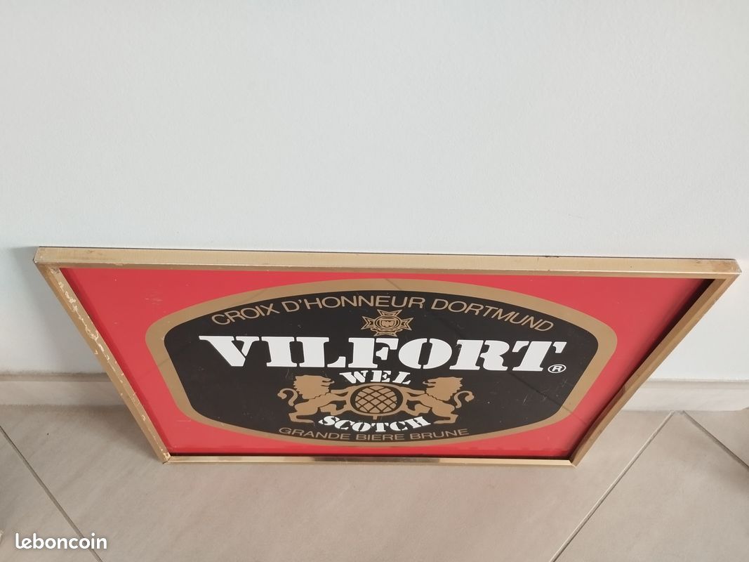 Affiche pancarte publicitaire Bière allemande "Vilfort" Dortmund déco (image 2)