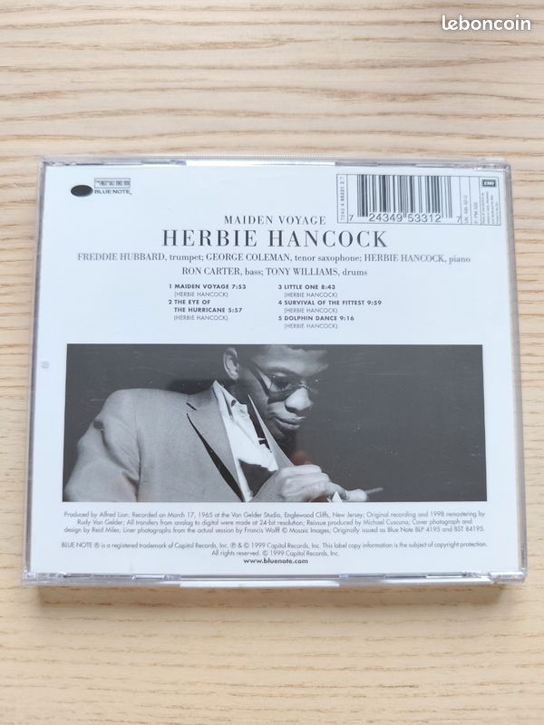 Herbie Hancock - Maiden Voyage CD (image 2)