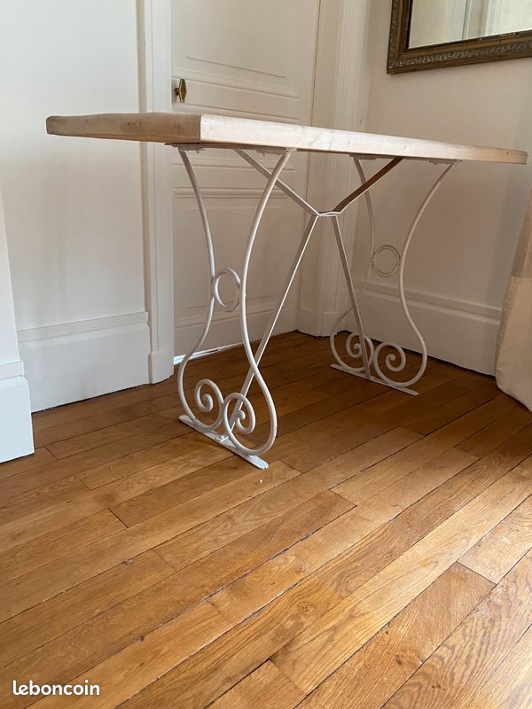 Table pied ancien feronnerie (image 3)