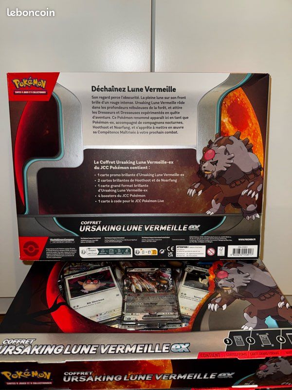 Pokémon Coffret Ursaking Lune Vermeille Ex - étincelles déferlantes, origine perdue (image 4)