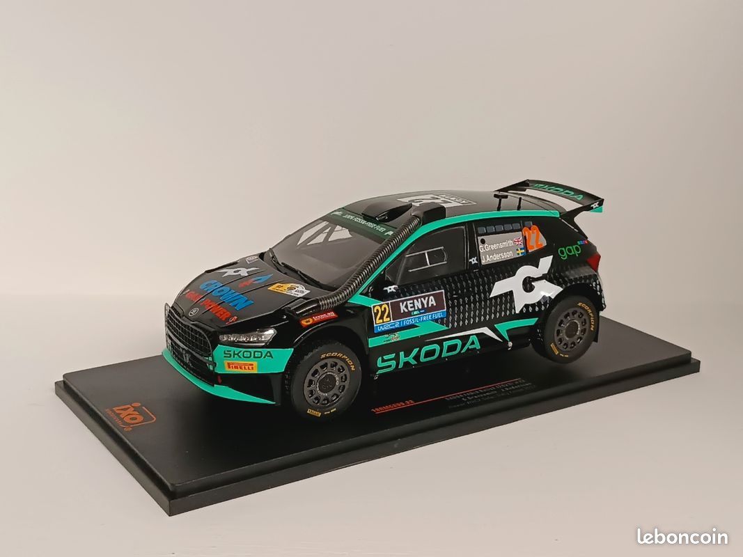 Modèle Réduit SKODA Fabia Rally2 EVO - Rallye D'Ypres 2021 #39 - IXOMODELS 1/43