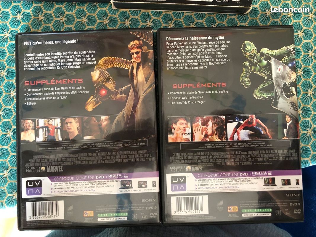 Lot 5 DVD Spider-Man - La Trilogie + Amazing + Far From Home (image 3)