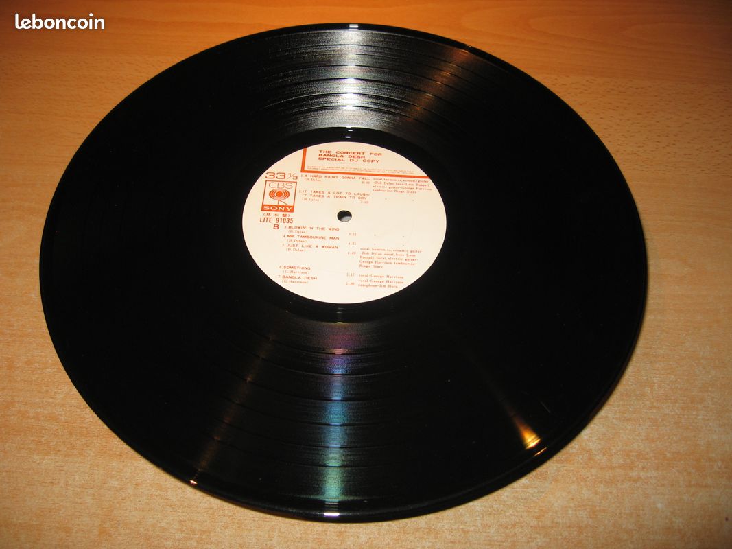 George Harrison-Concert For Bangla Desh -DJ PROMO CBS/Sony Japon-Original 1978-Très Rare (image 3)