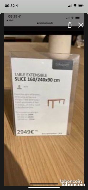 Table Ethnicraft modèle Slice à rallonges chêne (image 9)