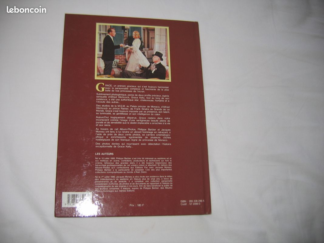 Livre Grace Kelly de P Barbier et J Moreau (image 2)