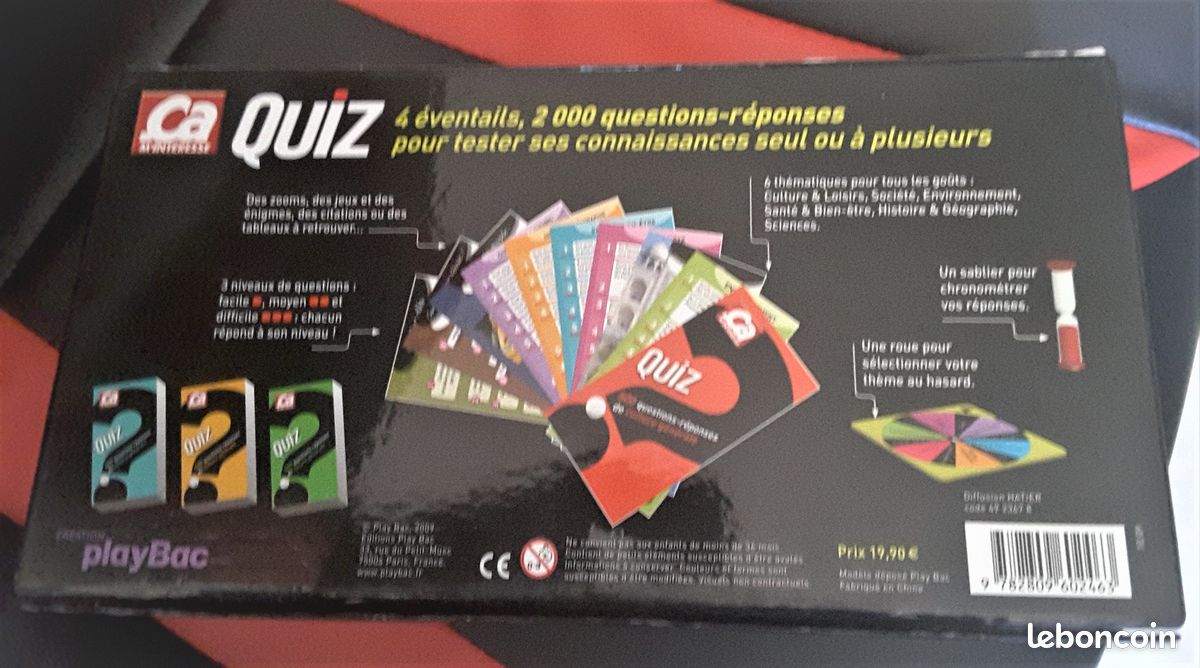 Quiz Jeux 2000 questions-réponses de Culture générale - Cà m'intéresse- Création Playbac (image 3)