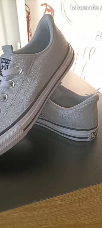 Converse all star basket argentée fille 34 neuve (image 4)