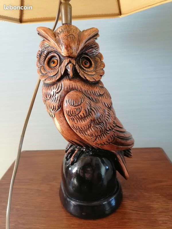 Lampe et abat jour ancien (image 3)