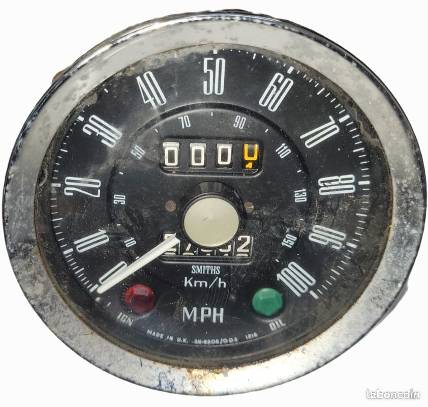 Compteur de vitesse triumph spitfire mk1 a mk3 (image 1)